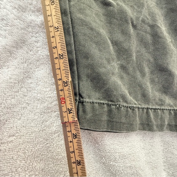 Free People Margate Pleated Trouser Paperbag Tie Waist Pants Size M Olive Green - Picture 6 of 10